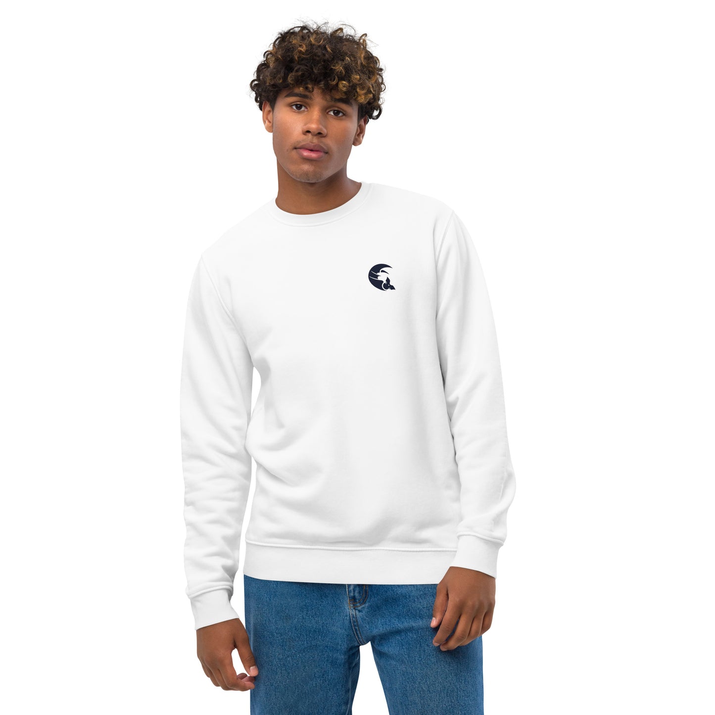 sweatshirt éco-responsable unisexe blanc batatiz