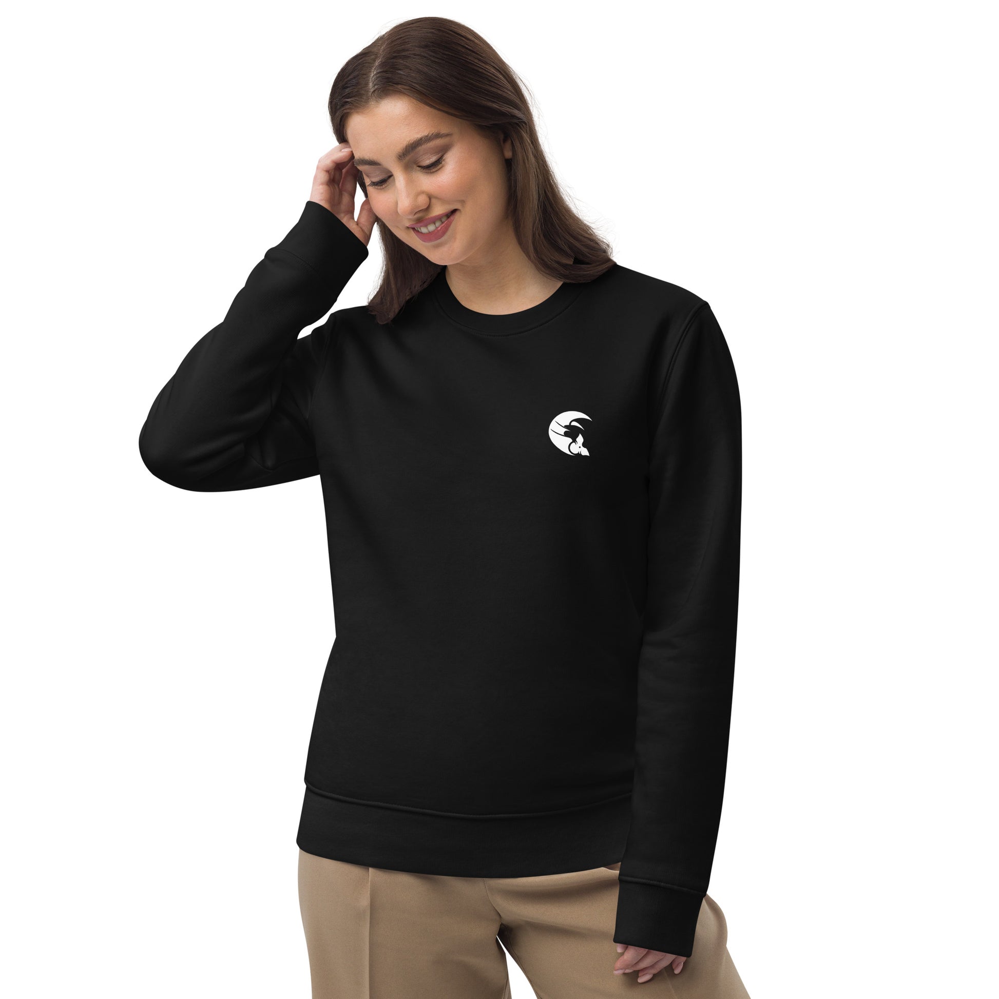 sweatshirt éco-responsable unisexe noir batatiz